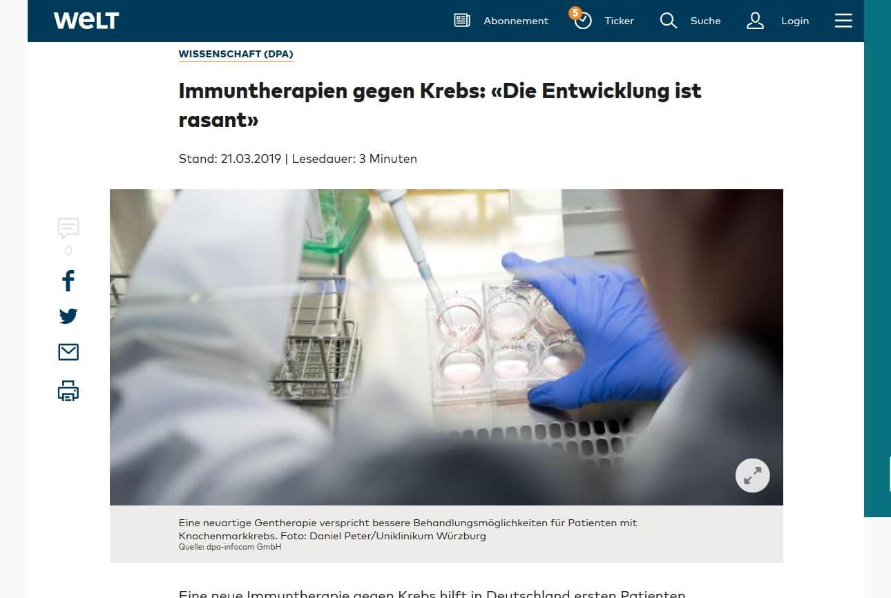 Neues Aus Der Forschung: Die Personalisierte Immuntherapie – FDOMF